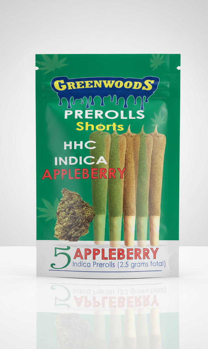 Greenwoods 5 pack pre rolls - Appleberry